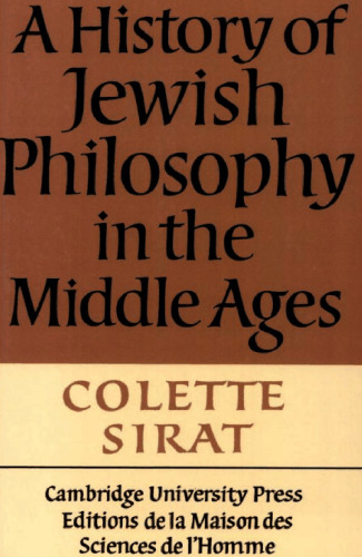 A History of Jewish Philosophy in the Middle Ages