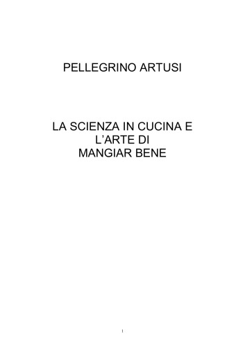 La scienza in cucina Ovvero, l'arte di mangiare bene