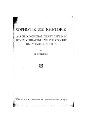 Sophistik und Rhetorik