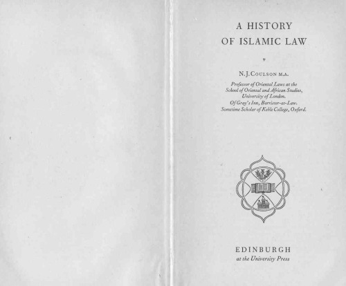 A History of Islamic Law