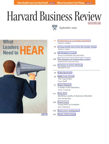 Harvard Business Review - September 2005