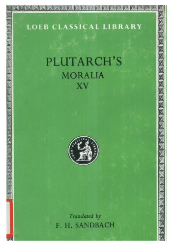 Plutarch: Moralia, Volume XV (Fragments)