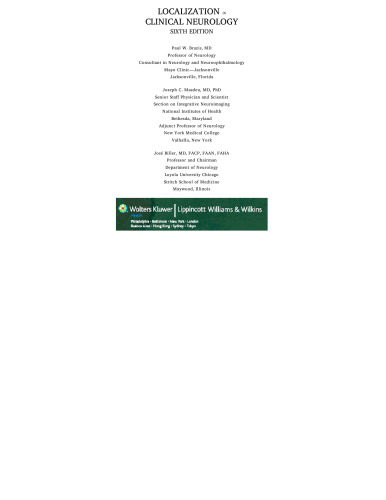 Localization in Clinical Neurology, 6th Edition