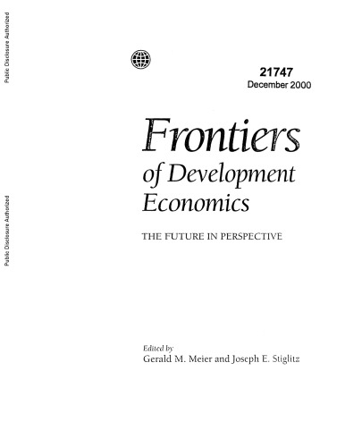 Frontiers of development economics: the future in perspective