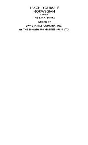 Teach Yourself Norwegian (1944 edition)