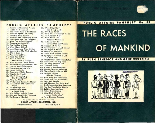 The Races of Mankind  Public Affairs Pamphlet No. 85