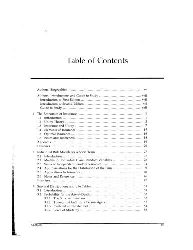 Actuarial Mathematic, Second Edition