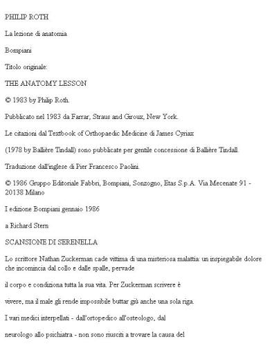 La lezione di anatomia