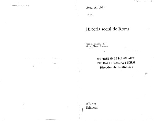 Historia social de Roma