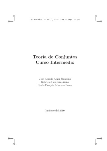 Teoria de Conjuntos, Curso Intermedio