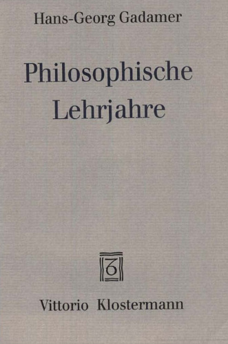 Philosophische Lehrjahre. Eine Rückschau