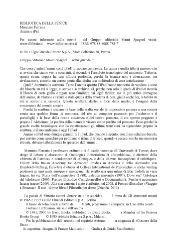 Anima e iPad. Rivelazioni filosofiche