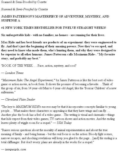 The Angel Experiment