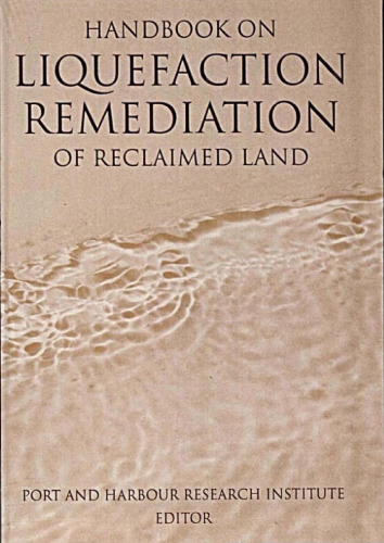 Handbook on liquefaction remediation of reclaimed land