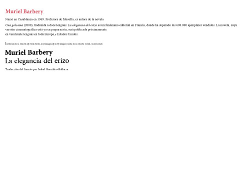 La Elegancia del Erizo