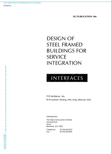 Interfaces: Design of Modern Steel Framed Buildings for Services Integration