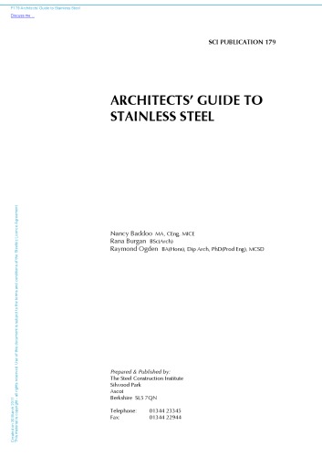 Architects' guide to stainless steel