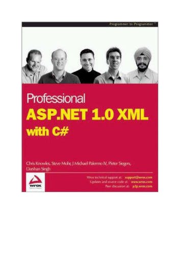 Professional ASP.NET XML with C#