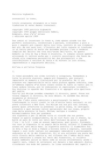 Sconosciuti in treno