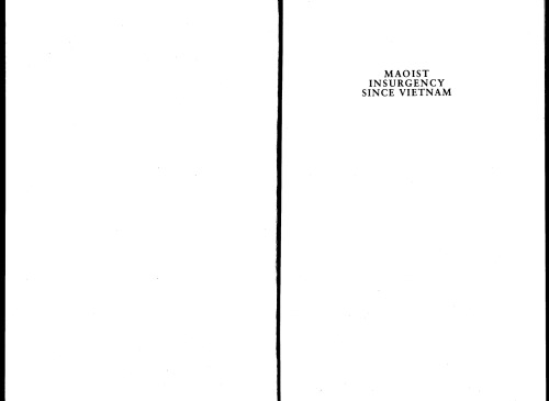 Maoist insurgency since Vietnam