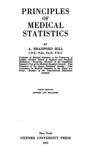 Principles of Medical Statistics (6th ed.)