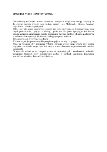 Manifest Komunistyczny