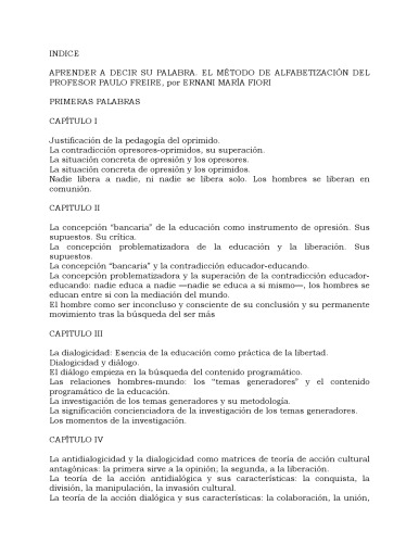 Pedagogia del oprimido