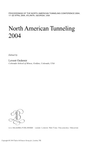 NORTH AMERICAN TUNNELING 2004