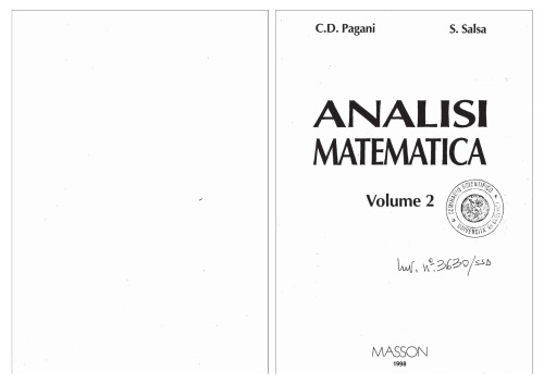 Analisi matematica 2