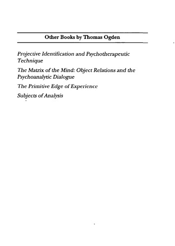 Reverie and Interpretation: Sensing Something Human