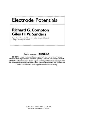 Electrode potentials