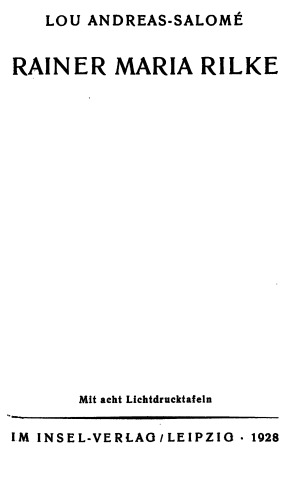 Rainer Maria Rilke