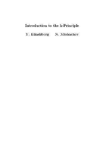 Introduction to the h-Principle