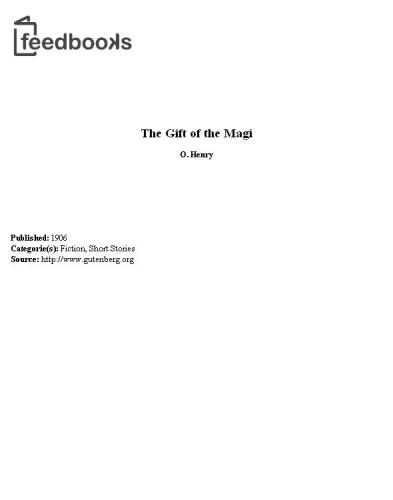 The Gift of Magi (O Henry)