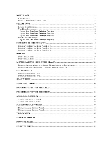 Ethicon Knot Tying Manual