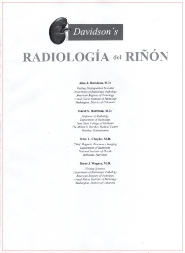 Radiología del riñon