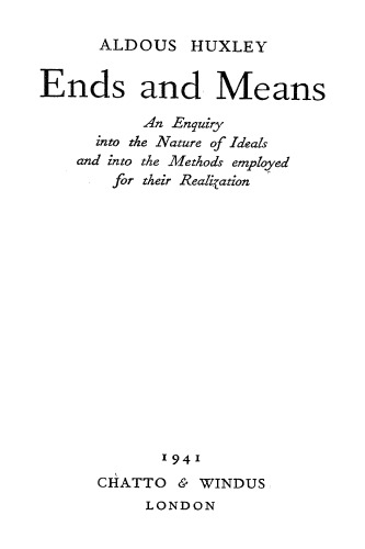 Ends and Means
