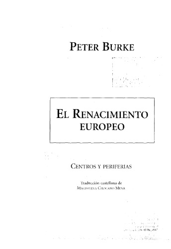El Renacimiento europeo: centros y periferias