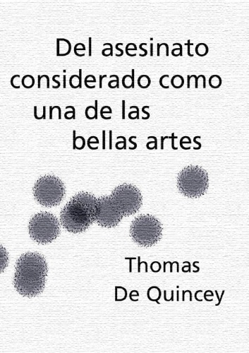 Del asesinato considerado como una de las bellas artes