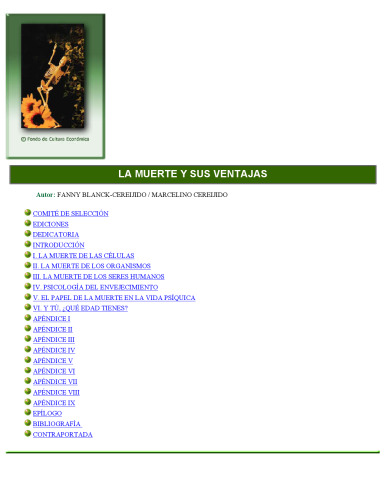 La muerte y sus ventajas