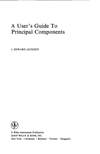 A user's guide to principal components