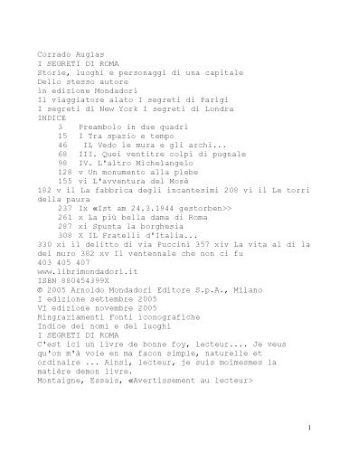 I segreti di Roma: Storie, luoghi e personaggi di una capitale