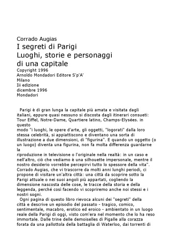 I segreti di Parigi: luoghi, storie e personaggi di una capitale