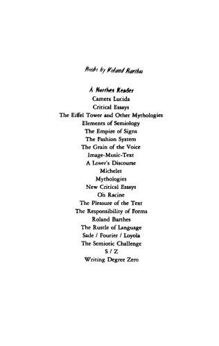 Camera Lucida: Reflections on Photography