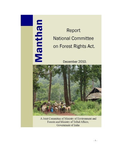 Manthan: Report National Committee on Forest Rights Act
