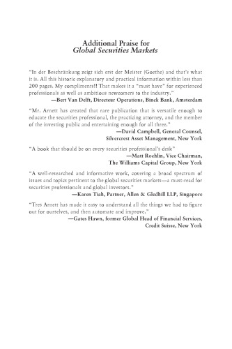 Global Securities Markets: Navigating the World's Exchanges and OTC Markets (Wiley Finance)