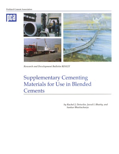 Supplementary cementing materials for use in blended cements
