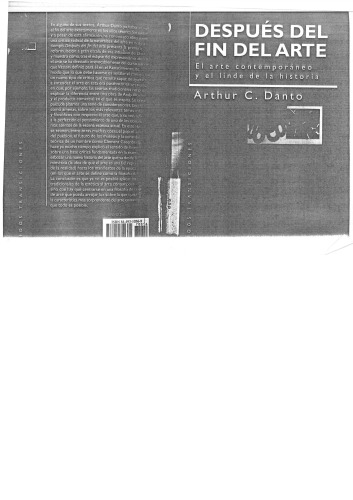 Después del fin del arte: el arte contemporáneo y el linde de la historia