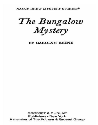 The Bungalow Mystery