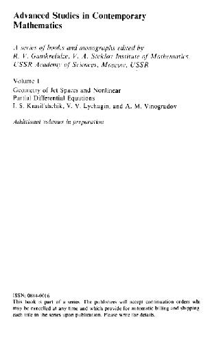 Geometry of jet spaces and nonlinear differential equations